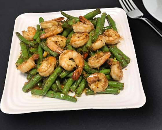 Image: Shrimp green bean